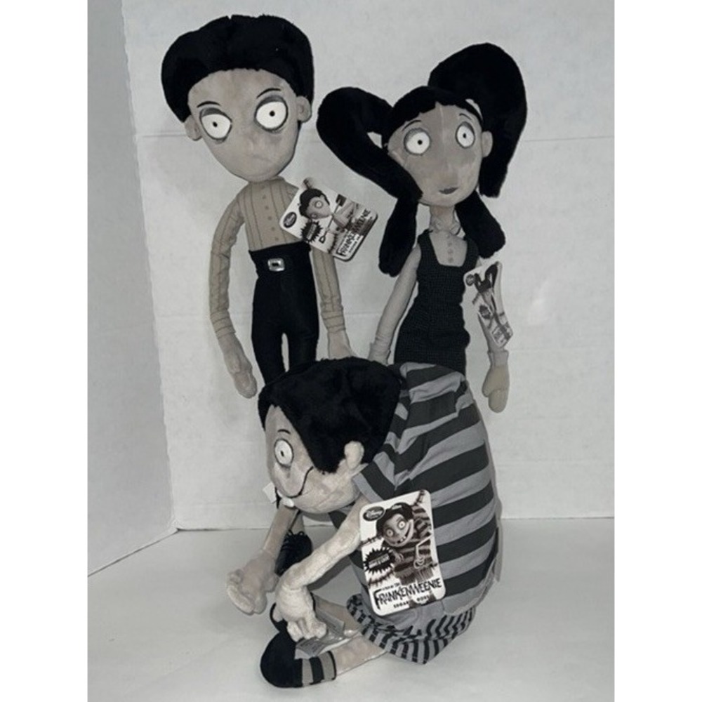 DISNEY PLUSH SET  Frankenweenie Victor Frankenstein ELSA Van Edgar NWT NEW - Picture 6 of 12